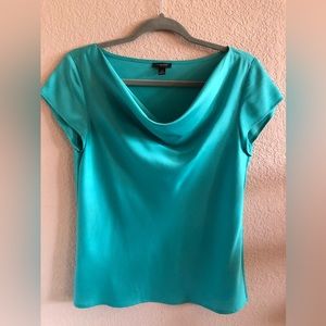 Ann Taylor blouse with drapes front